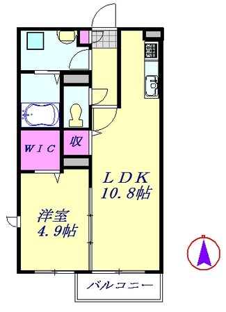 オハナハレBの物件間取画像